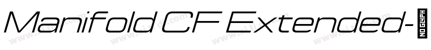 Manifold CF Extended字体转换